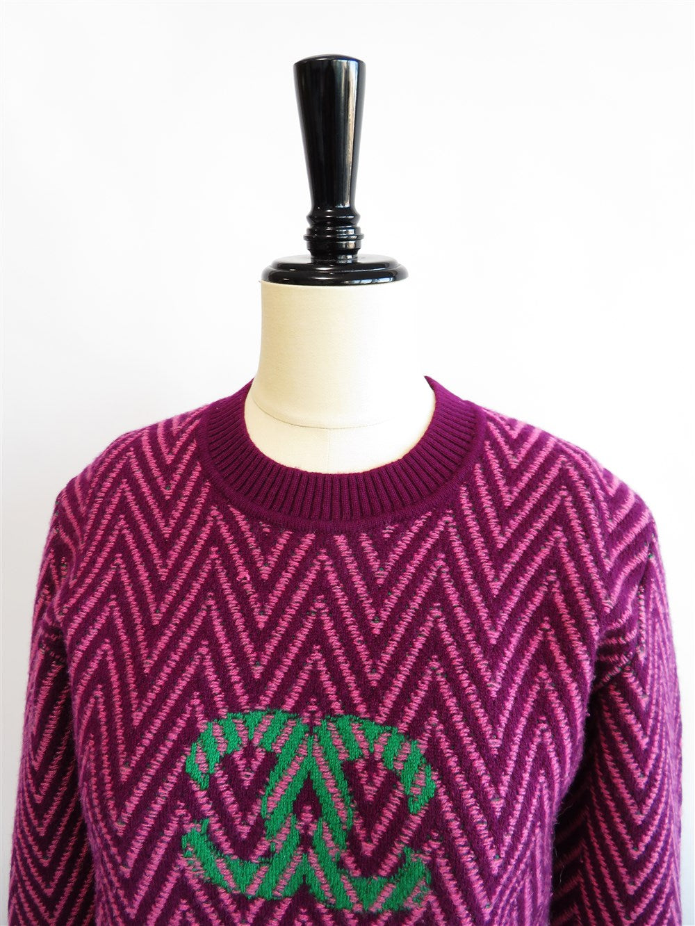 CC シェブロン柄 ニット ワンピース