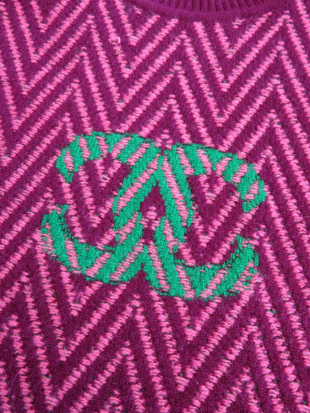 CC シェブロン柄 ニット ワンピース