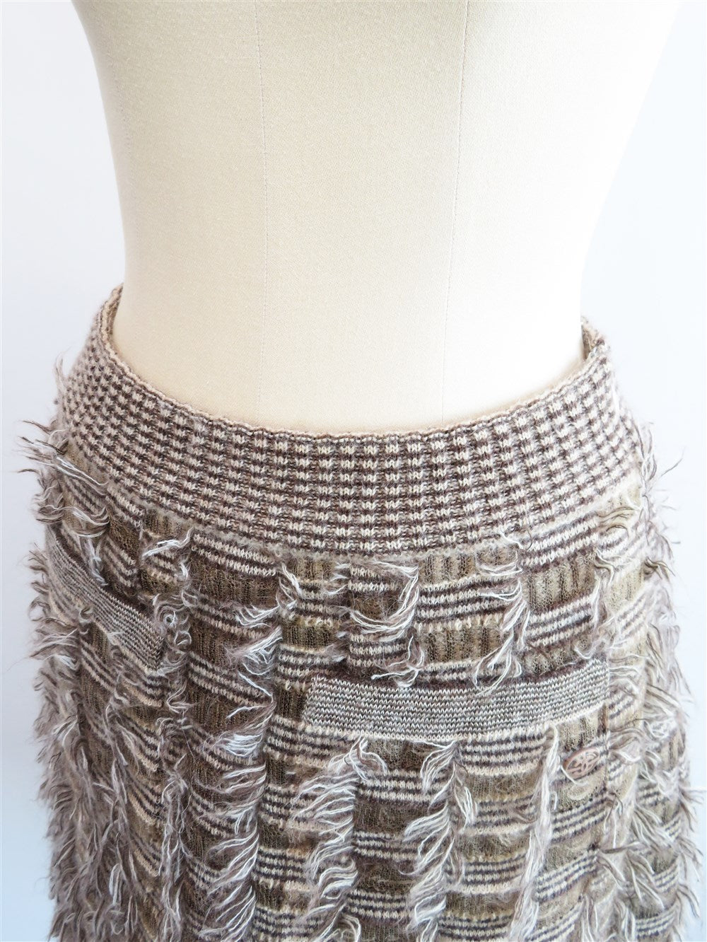 CC モザイクニット スカート