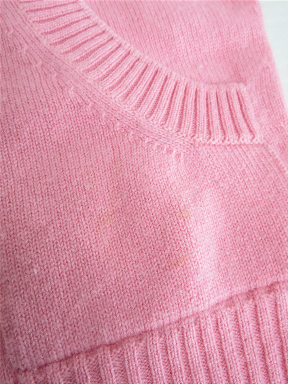 CC ターンロック カシミヤ カーディガン