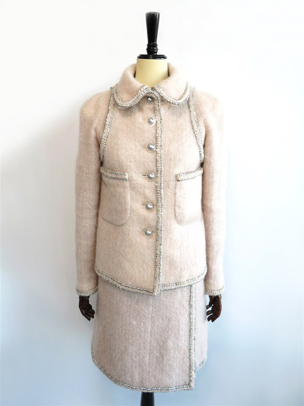 CC ボタン ブレード ツイード スーツ