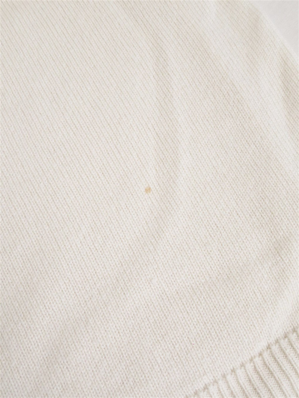 カシミヤ バイカラーニット ワンピース