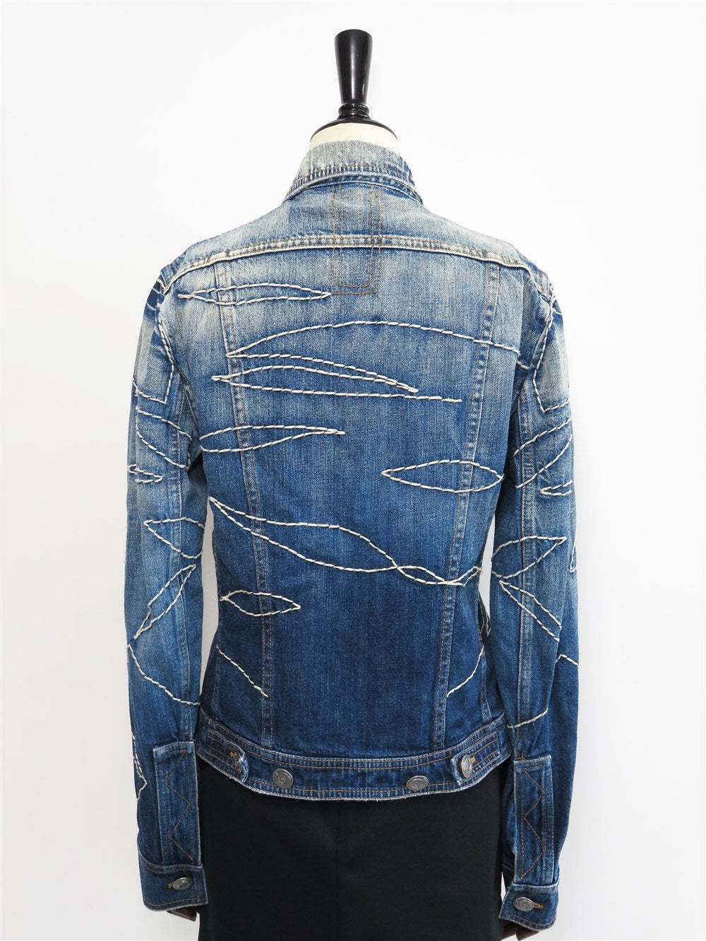 ワイド スティッチデニム ジャケット