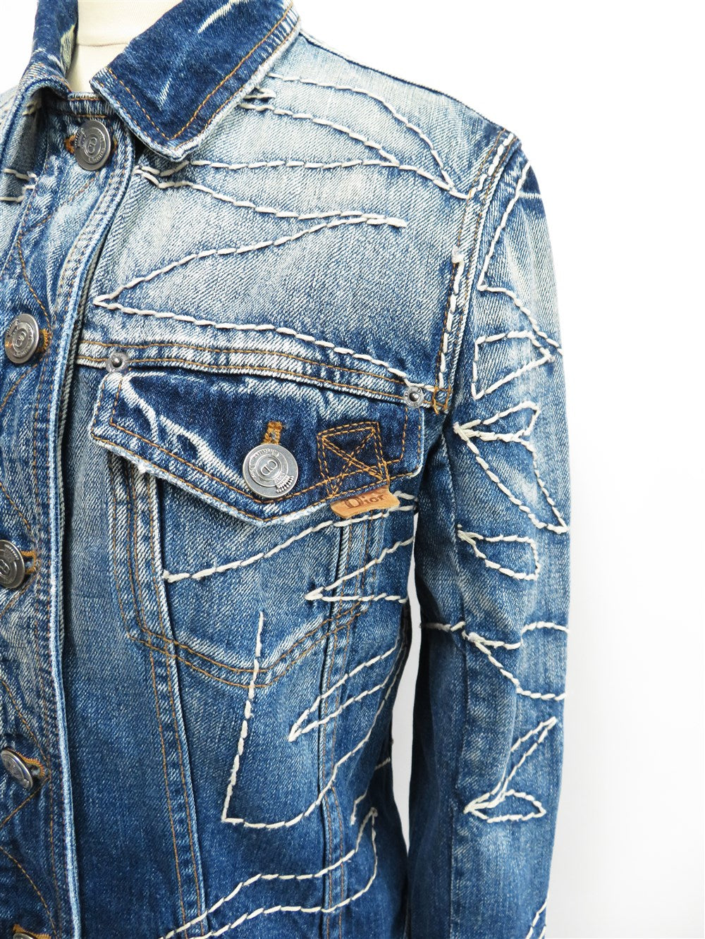 ワイド スティッチデニム ジャケット