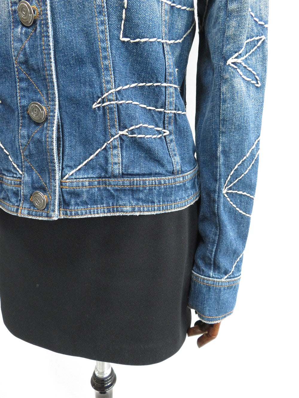 ワイド スティッチデニム ジャケット