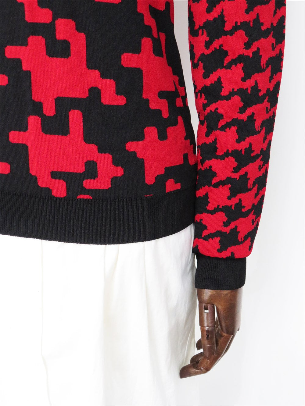 BOUTIQUE MOSCHINO ピクセルカモフラージュ ニット プルオーバー