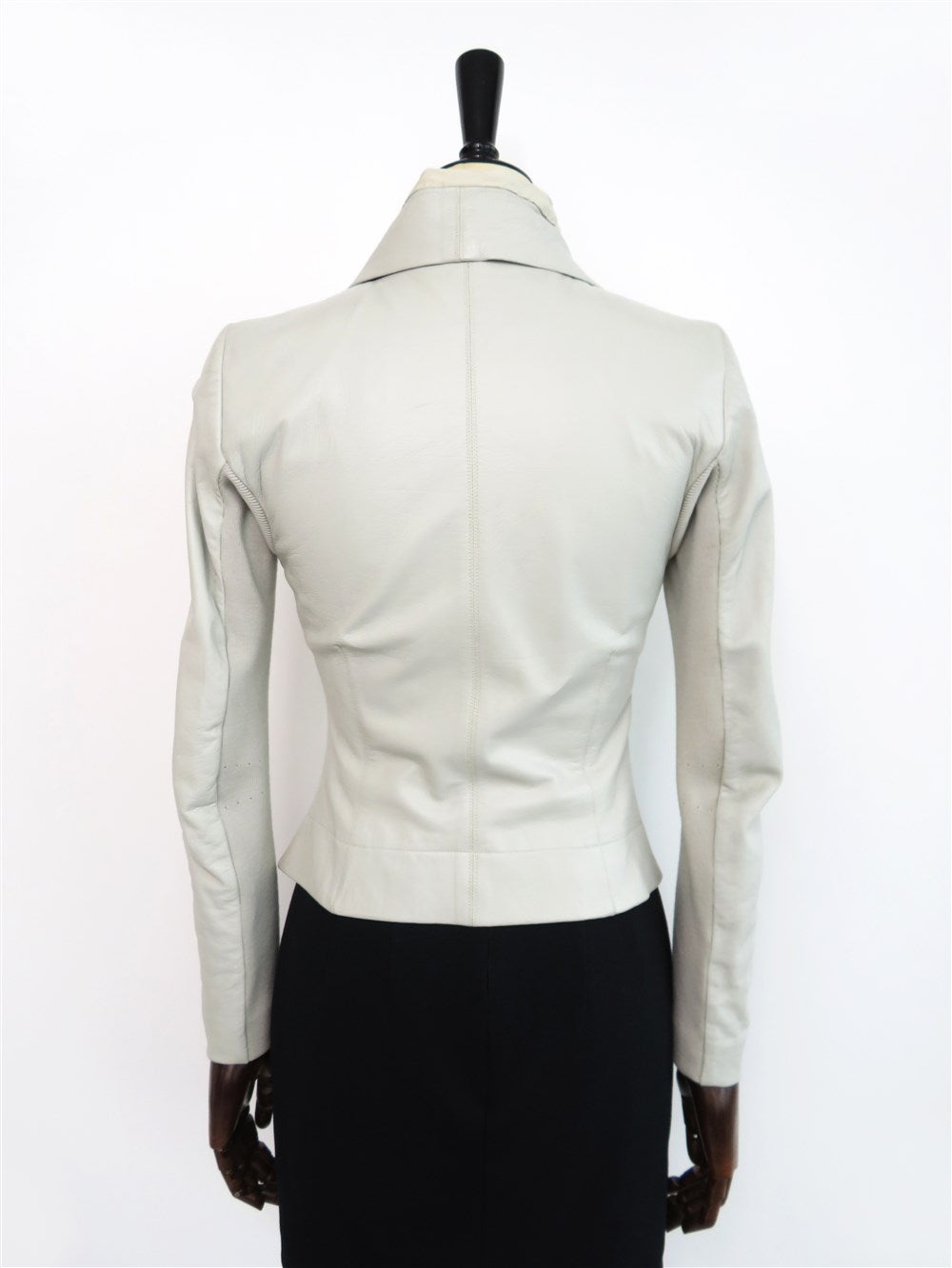 カウルネック ライダース ジャケット