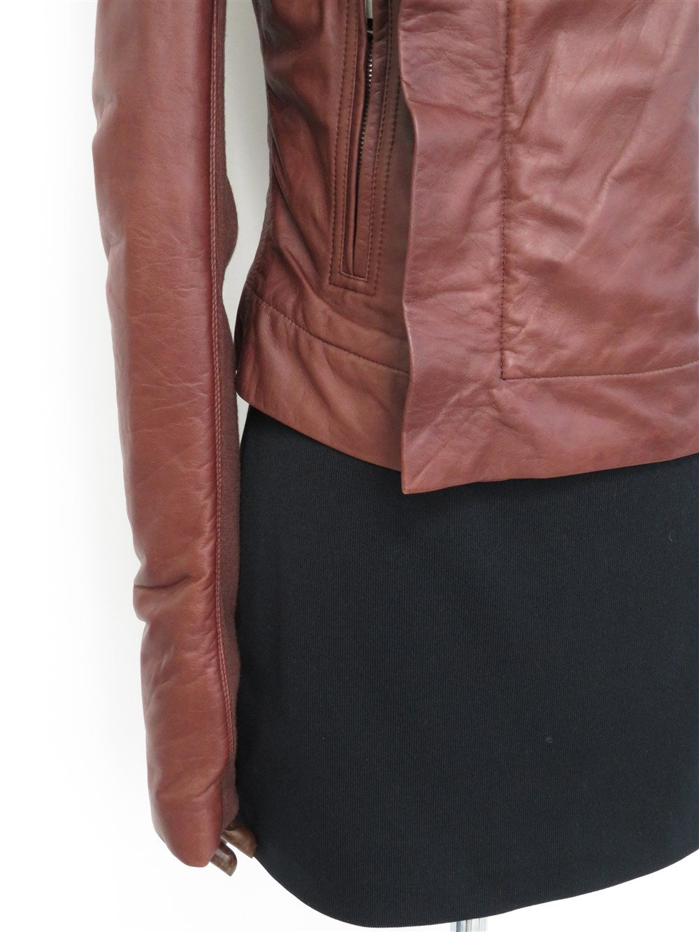 カウルネック ライダース ジャケット