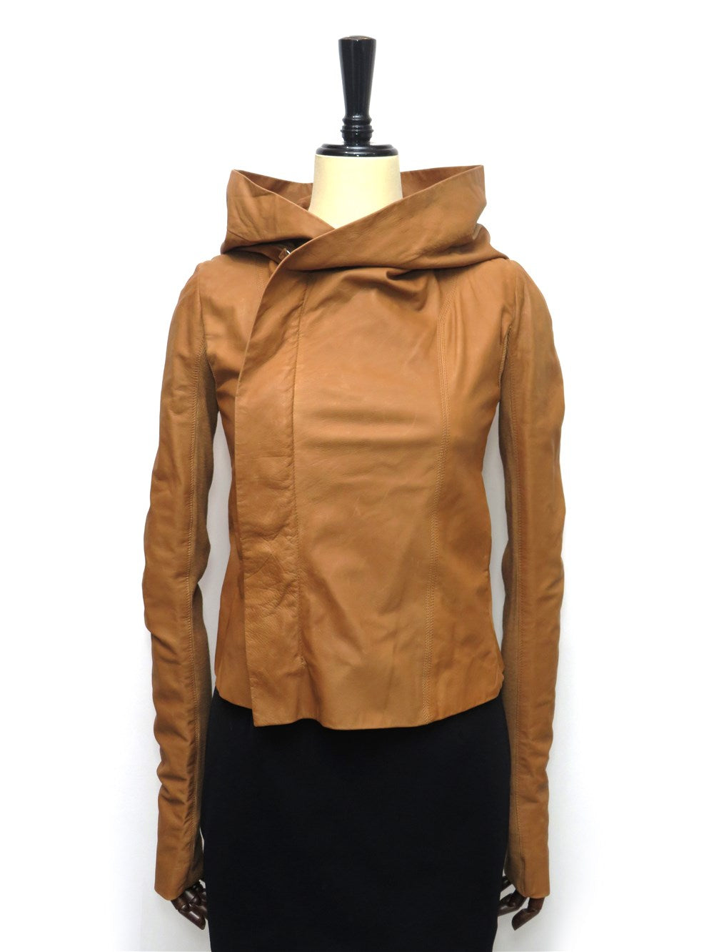 エイジングレザー フーデッド ジャケット