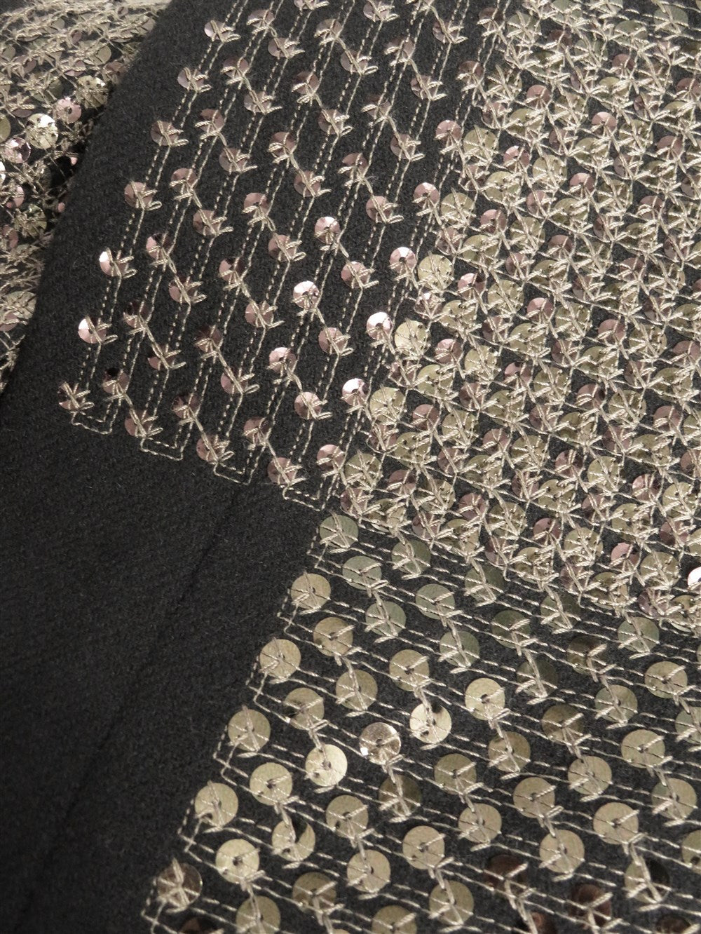 スパンコール カウルネック ジャケット