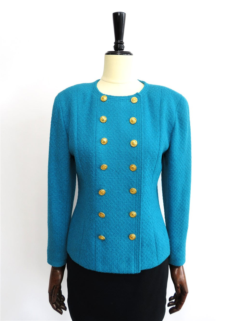 CC ノーカラー ツイード ジャケット