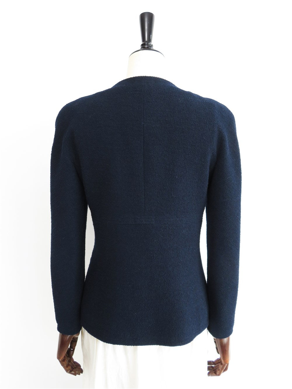 CC ノーカラー ツイード ジャケット