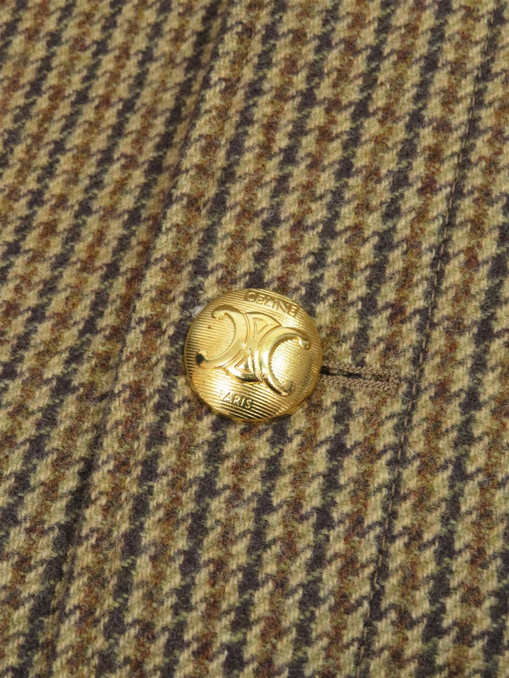 ハウンドトゥース ウール マック コート