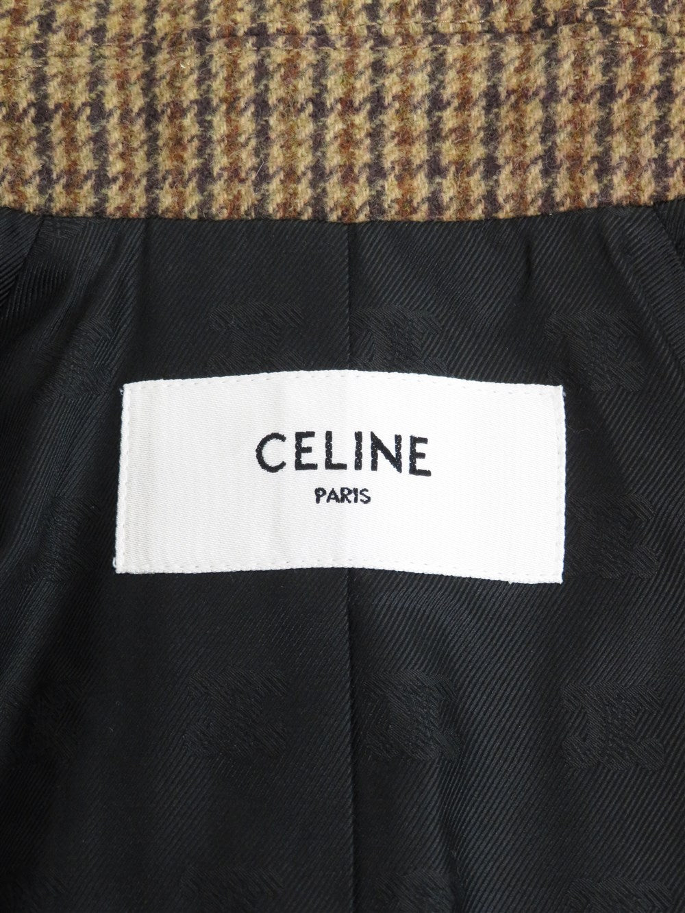 ハウンドトゥース ウール マック コート