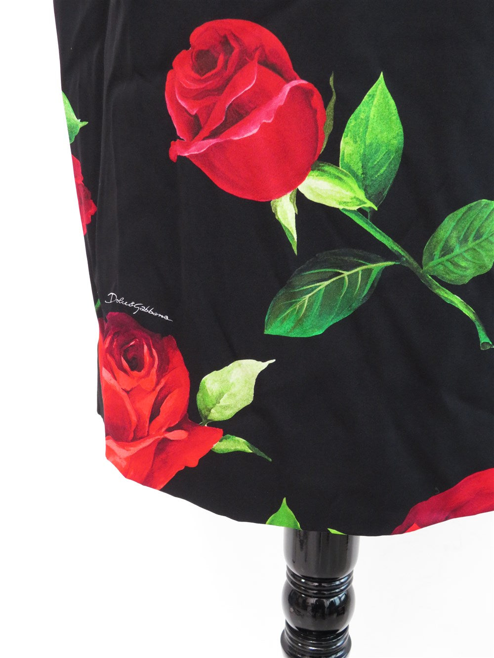 ローズプリント シルク スカート