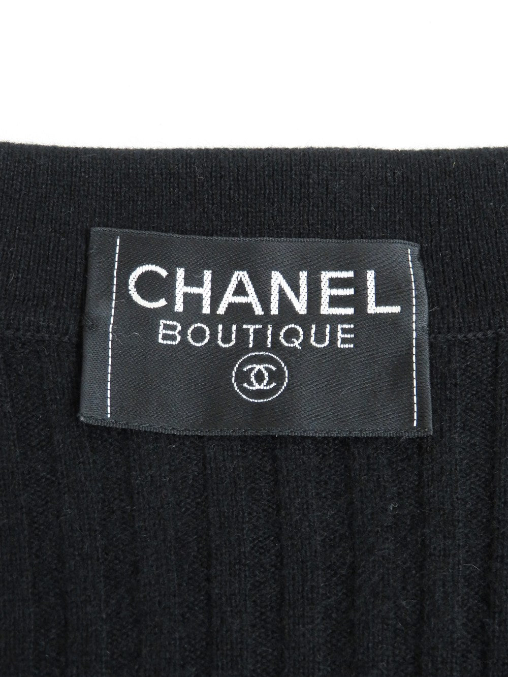 CC エンブレム ジップアップ カシミヤ リブニット