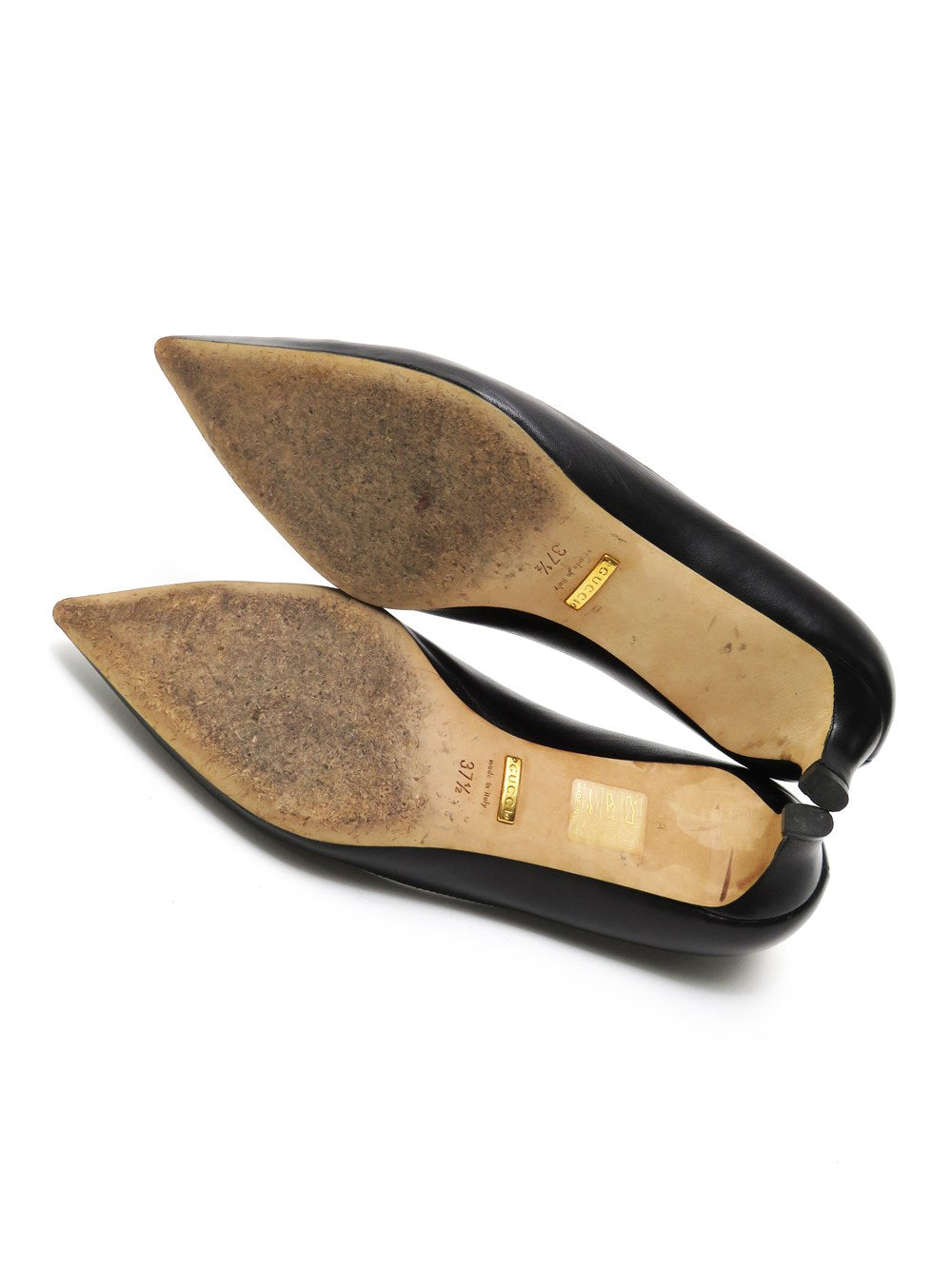 ポインテッドトゥ ローヒール パンプス