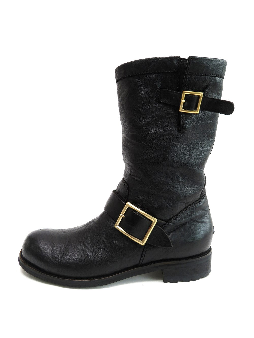 シュリンクレザー エンジニア ブーツ