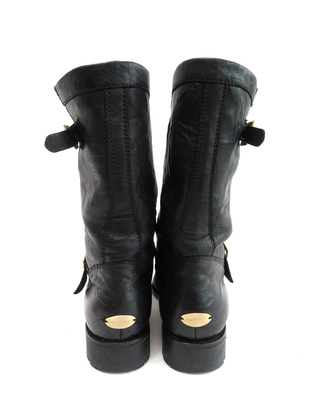 シュリンクレザー エンジニア ブーツ