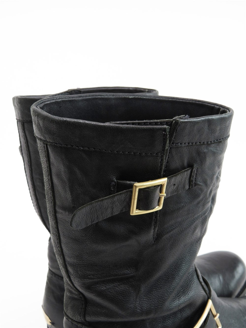 シュリンクレザー エンジニア ブーツ