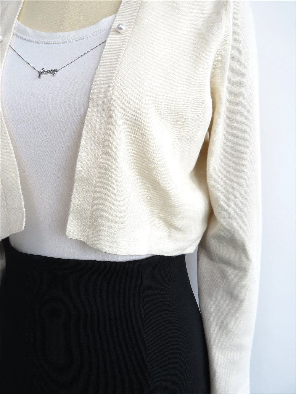 カシミヤシルク ニット ボレロ