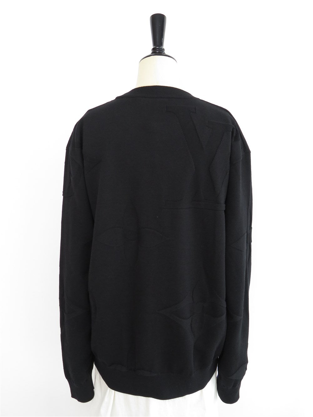 モノグラム コットン クールネック ニット