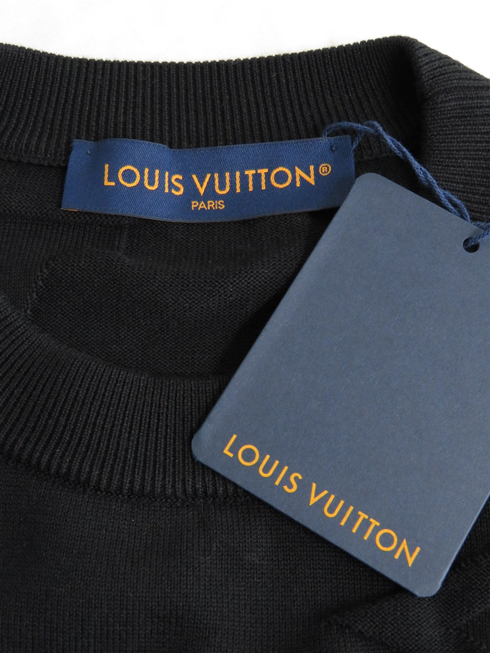 モノグラム コットン クールネック ニット