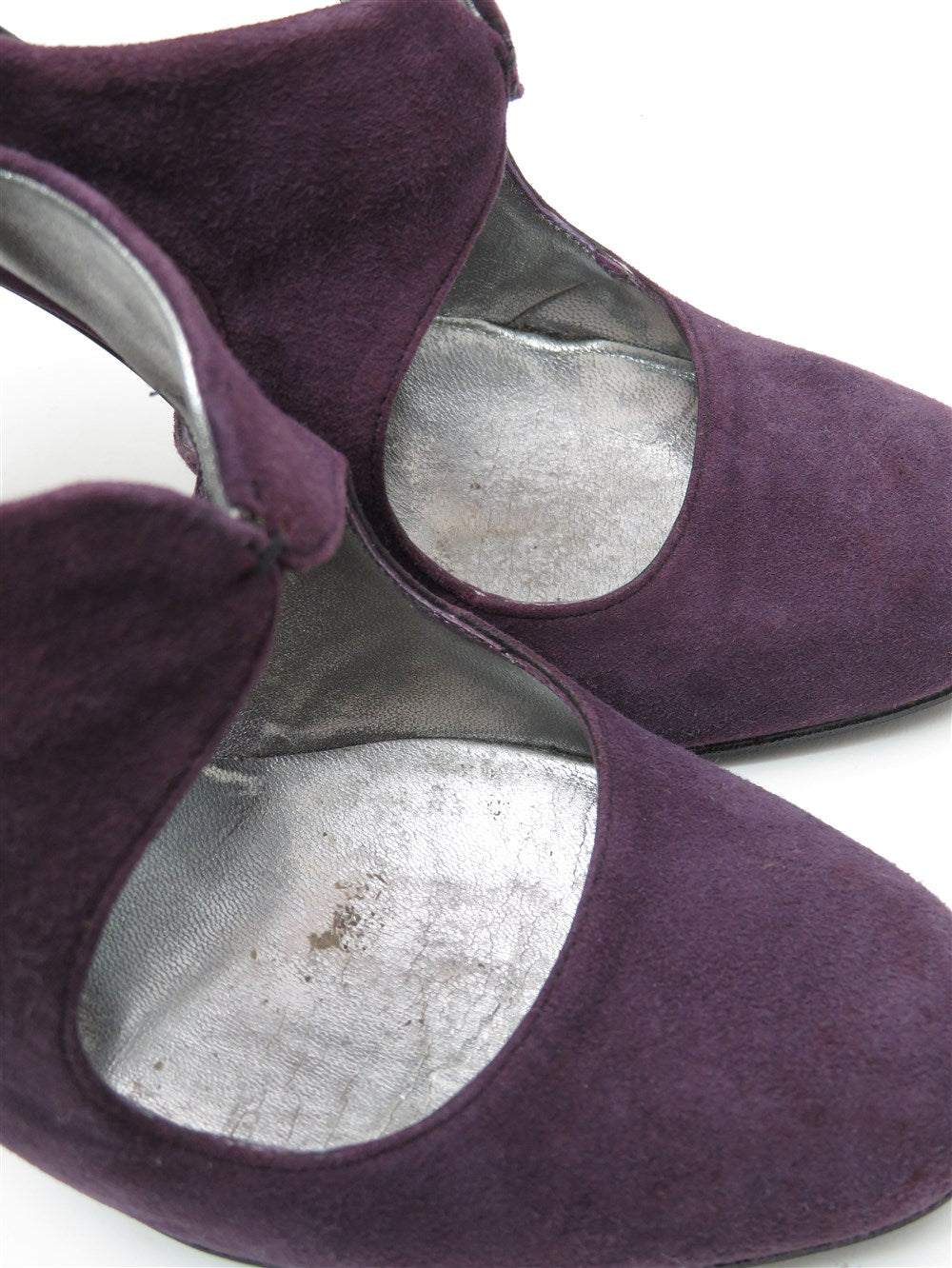 スエード カットアウト パンプス