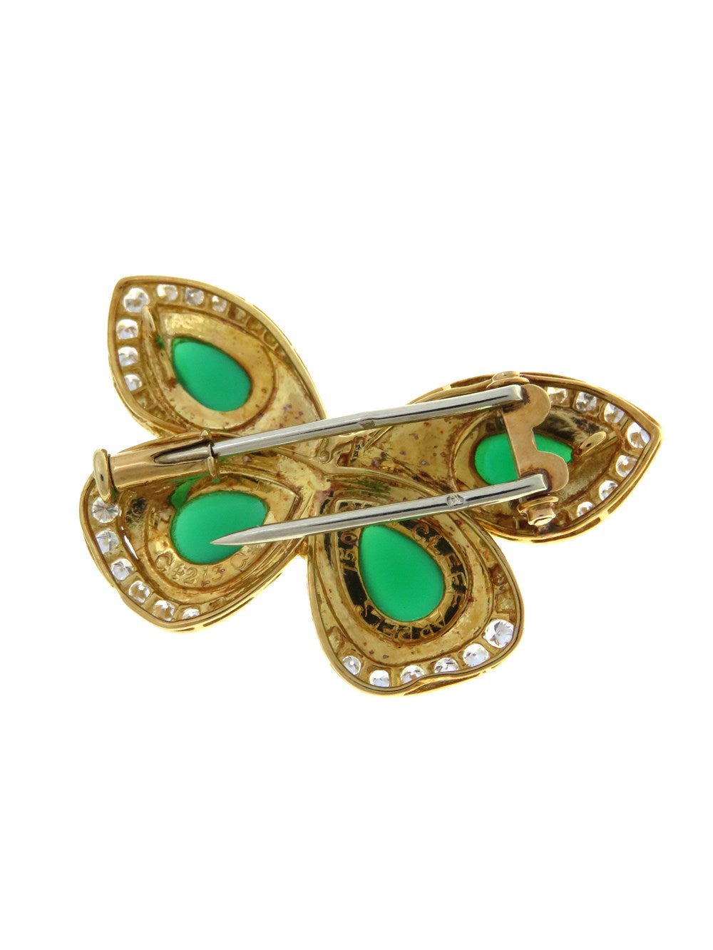 ヴィンテージ パピヨン ブローチ