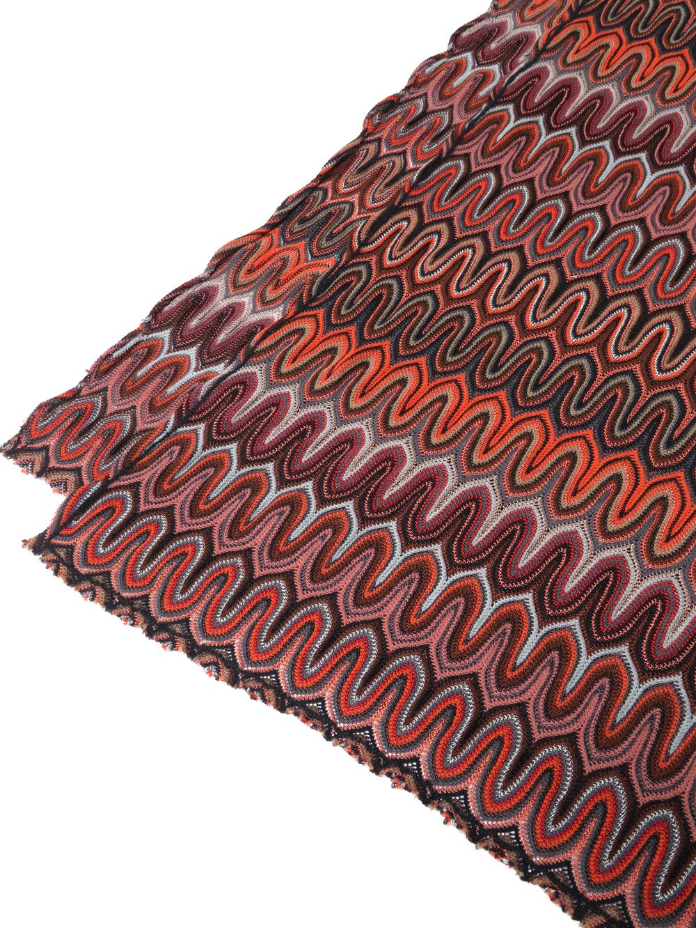 ウェーブ柄 カーディガン&ストール セット