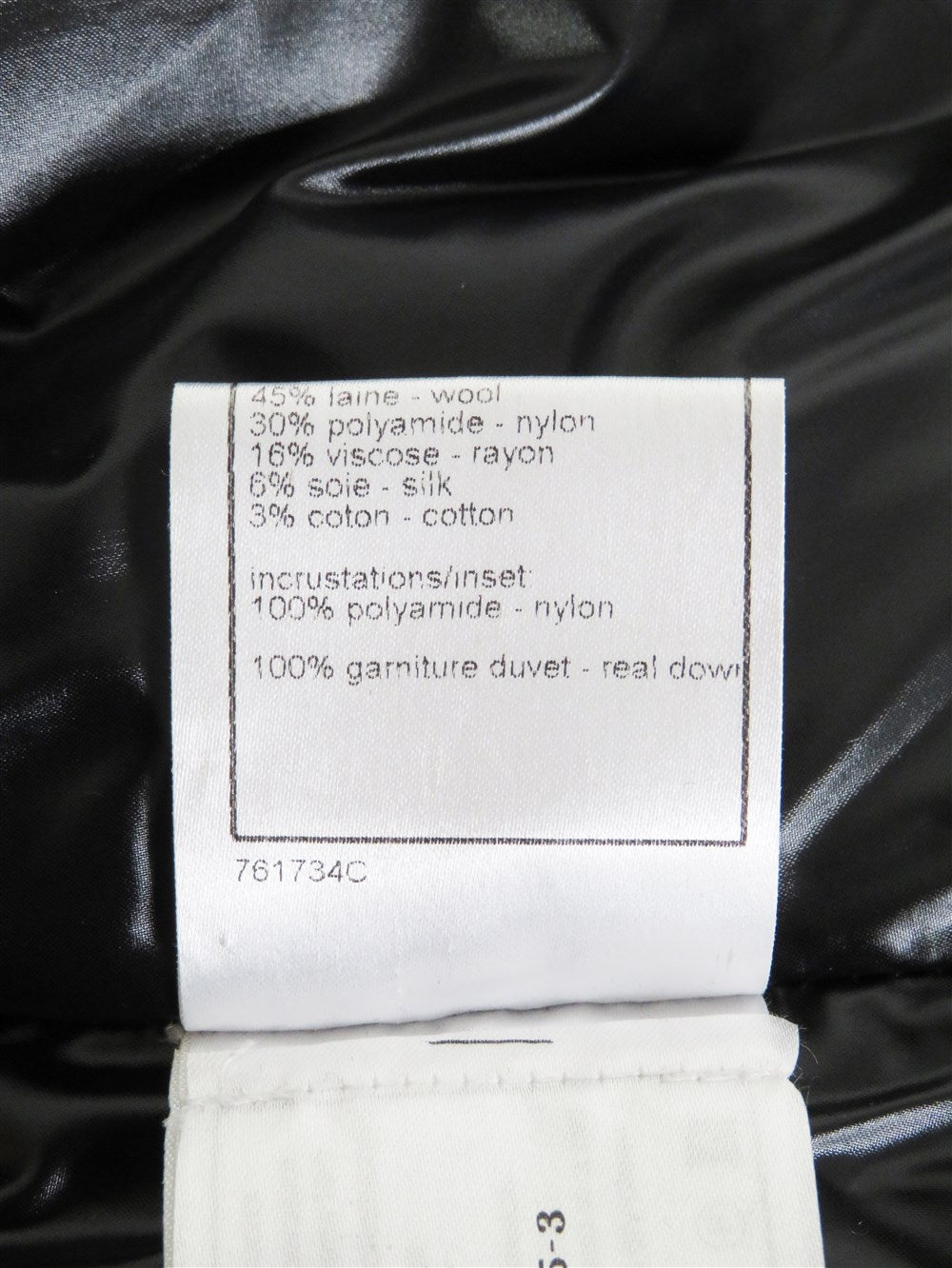 ツイード切替 ダウン ジャケット