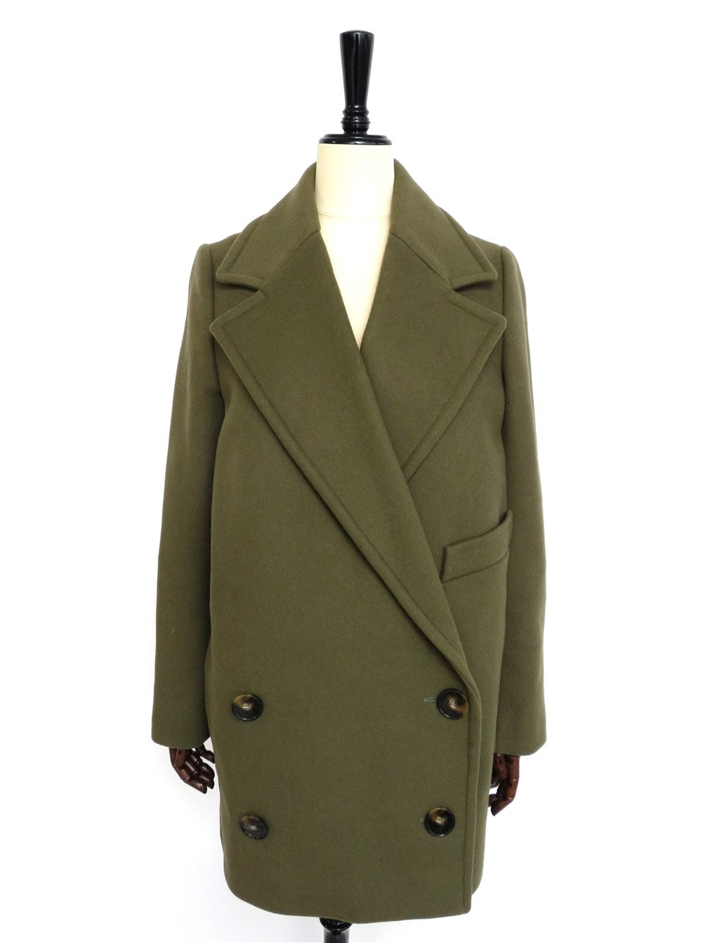 タトラス　カーキ　ダブルブレスト ピーコート タトラスカーキダブルブレスト ピーコート