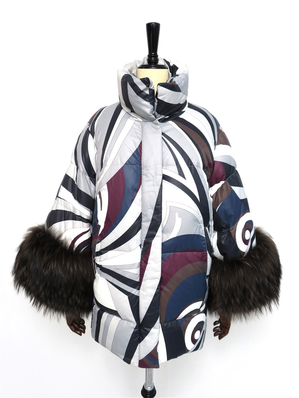 ファーカフス ダウン コート