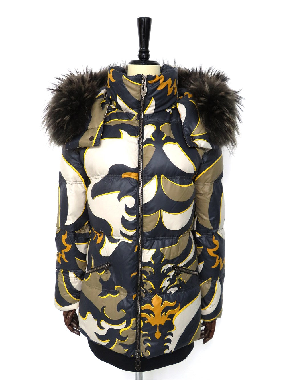 ファーフーデッド ダウン コート