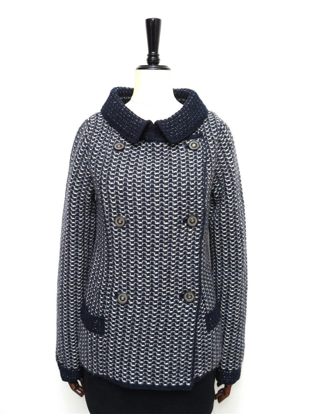 CC カシミヤシルク混 ニット ジャケット