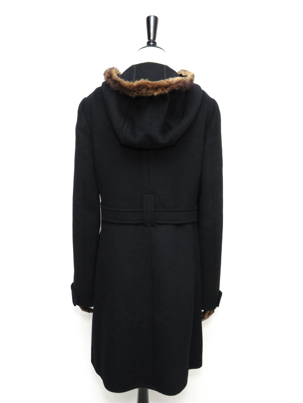 ミンクファートリム フーデット コート