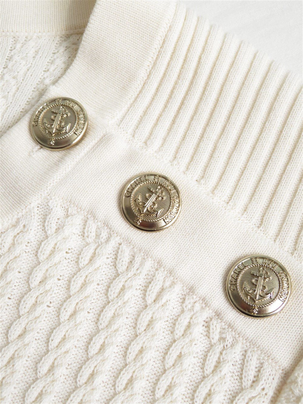 CC ショルダーボタン ニット ワンピース