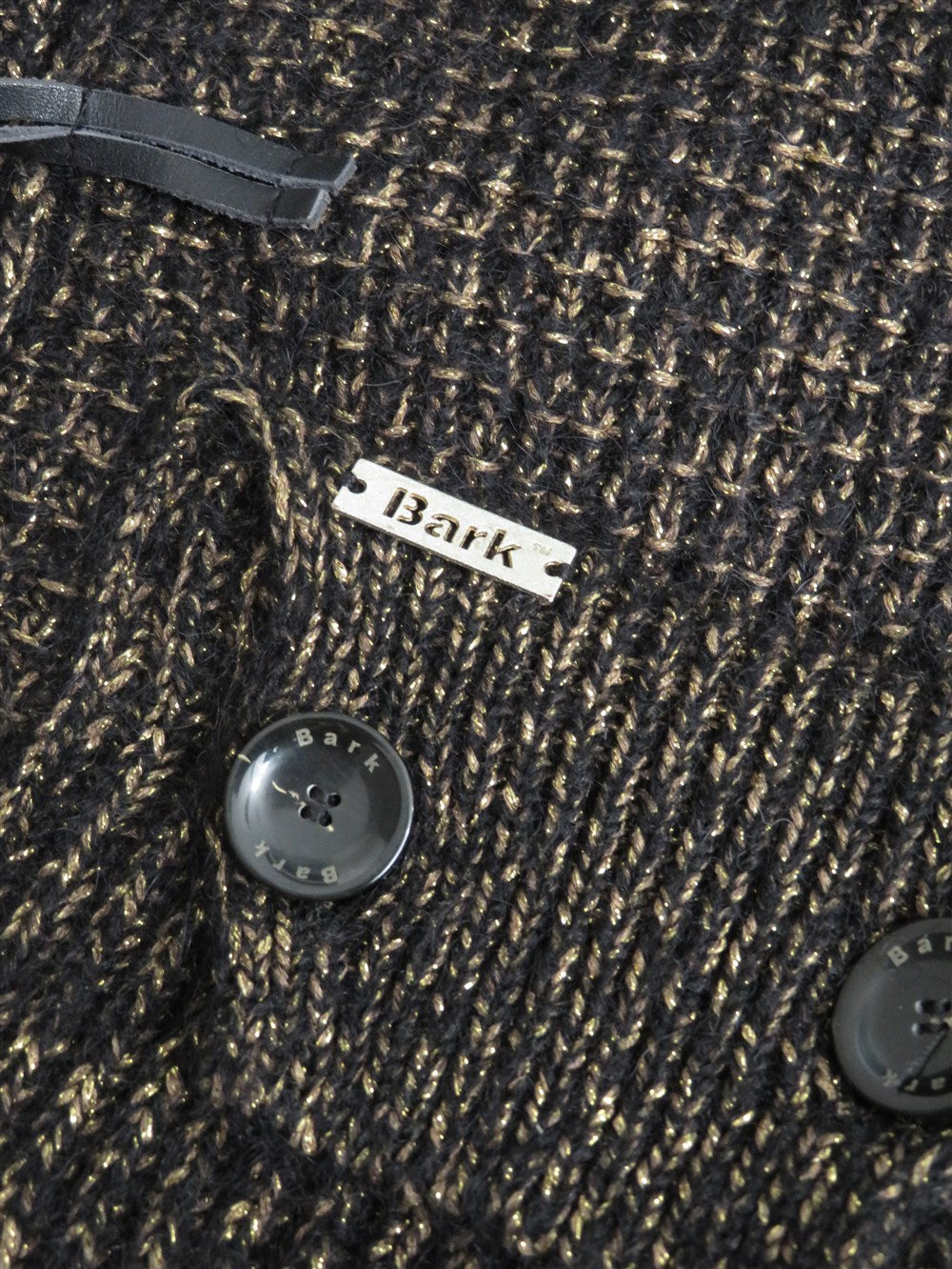 BARK フーデッド ニット コート