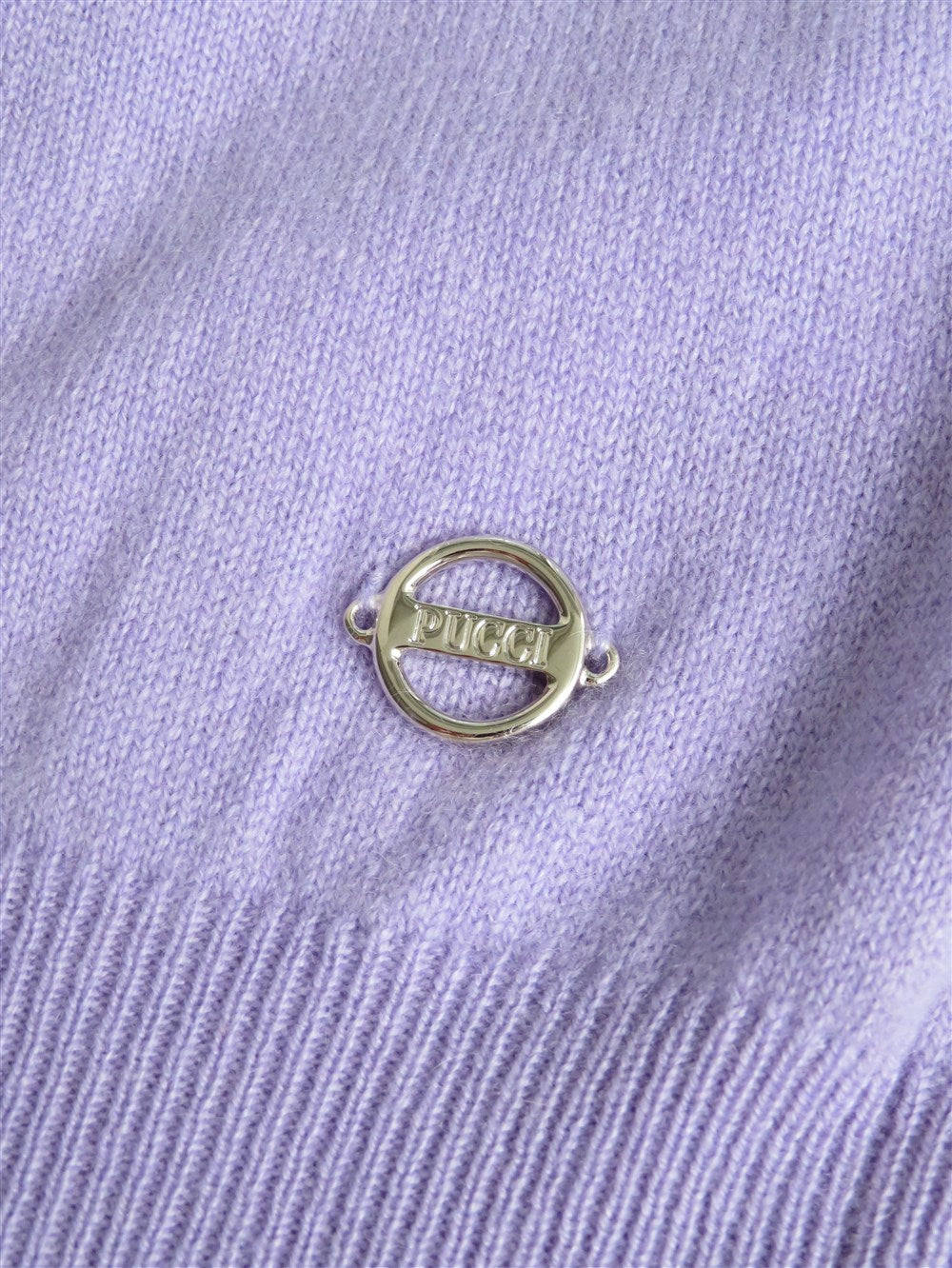 カシミヤ バックVネック ニット プルオーバー