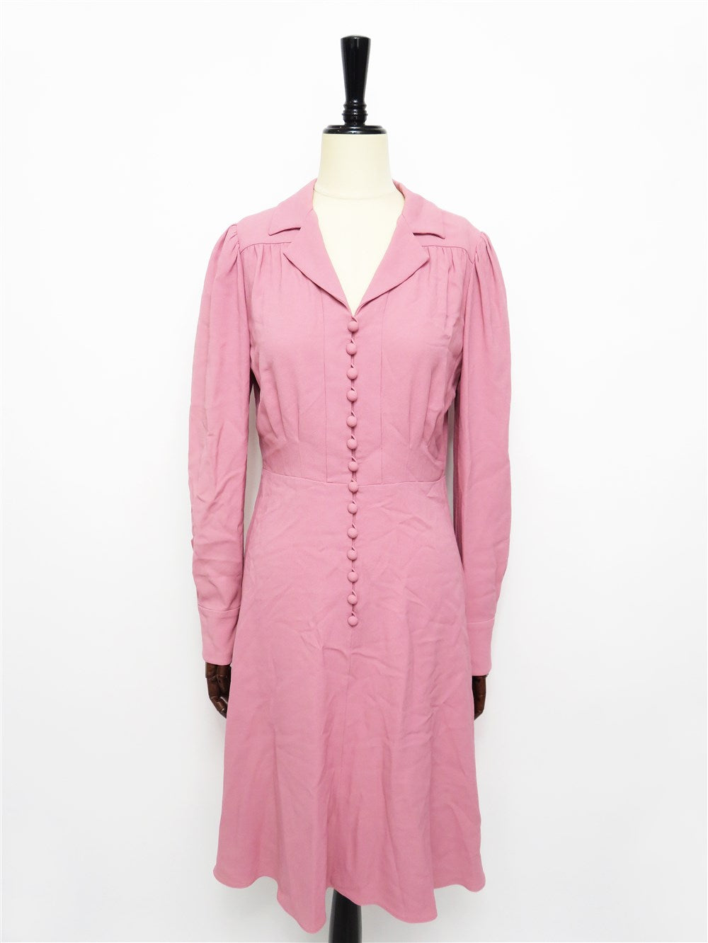 ロングスリーブ フレア ワンピース