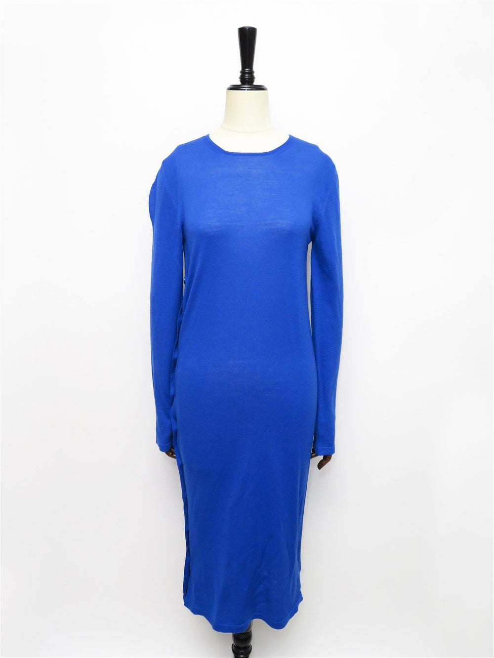 サイドボタン シルクプリント切替 ワンピース