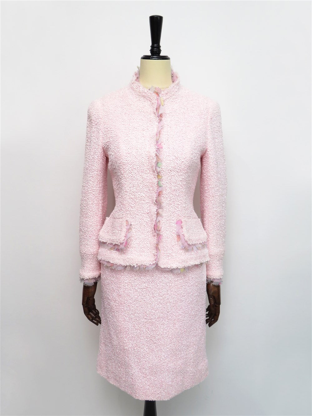 CC アイスクリーム柄フリル ツイード セットアップ