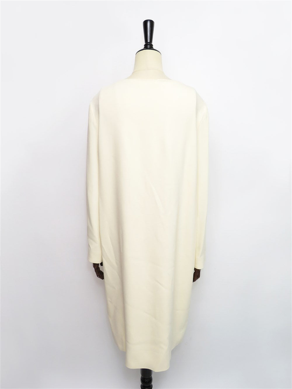 キーホールネック ロングスリーブ ワンピース