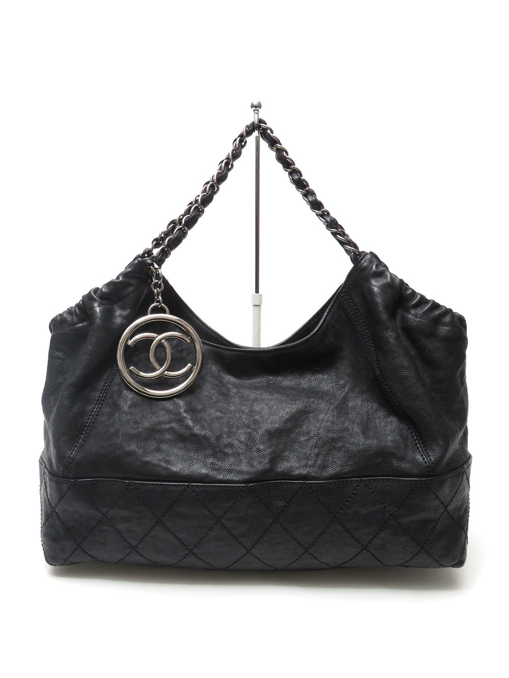 CC ココカバス レザー チェーン トートバッグ