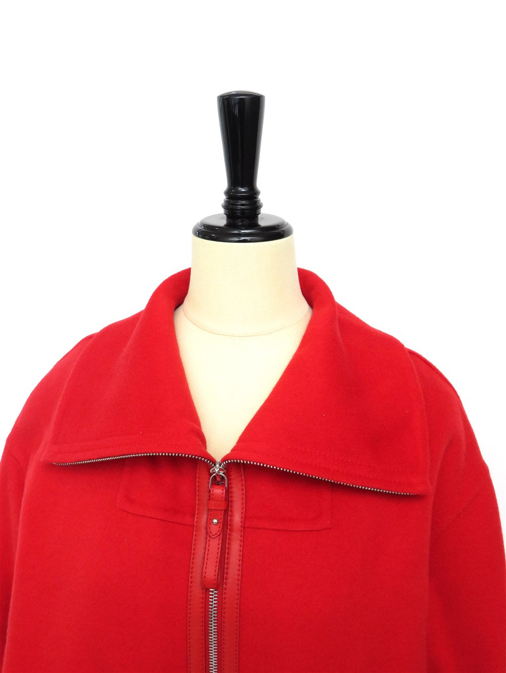 カシミヤ ジップアップ ショート コート