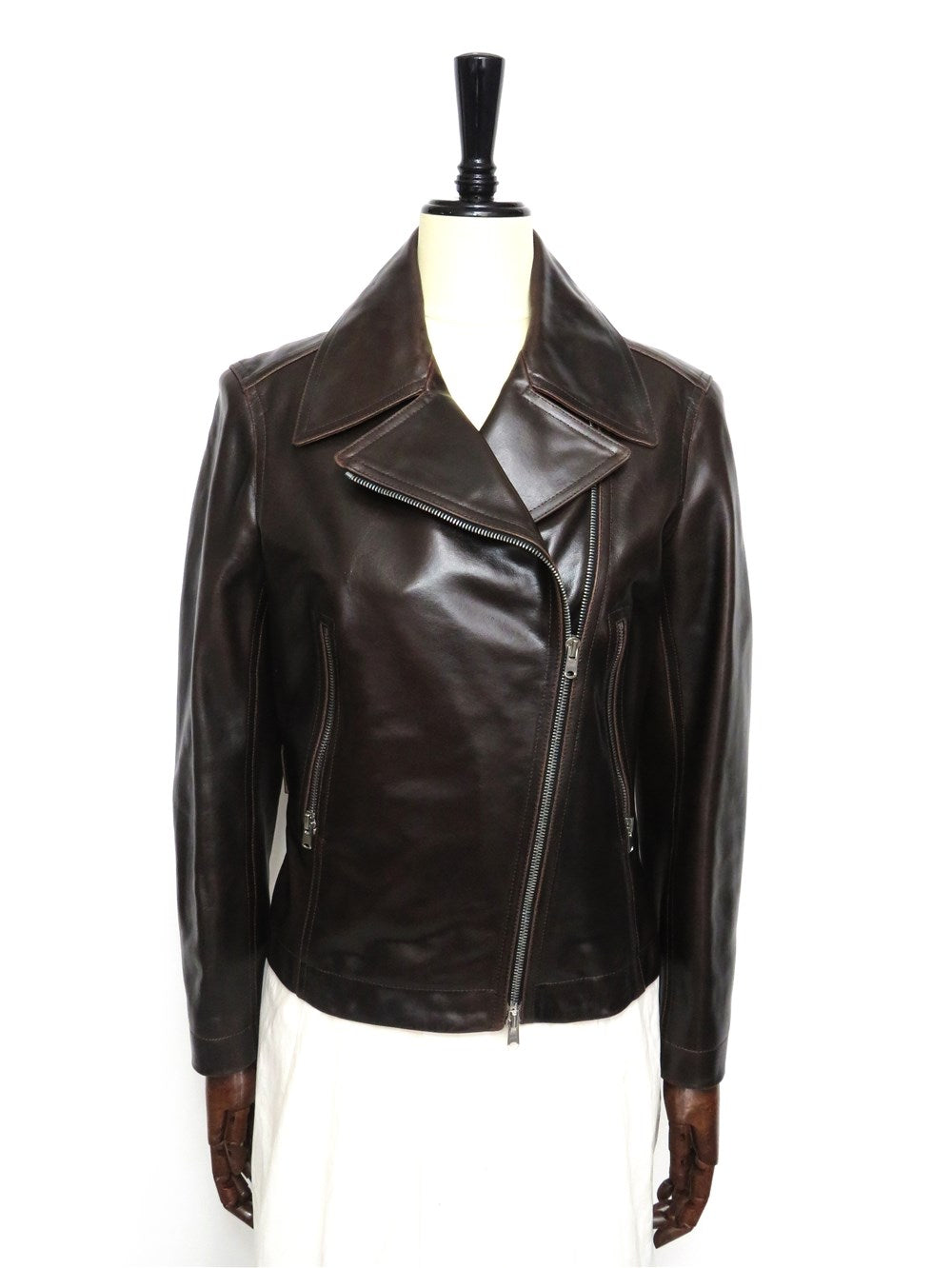 ラムレザー ダブル ライダース ジャケット