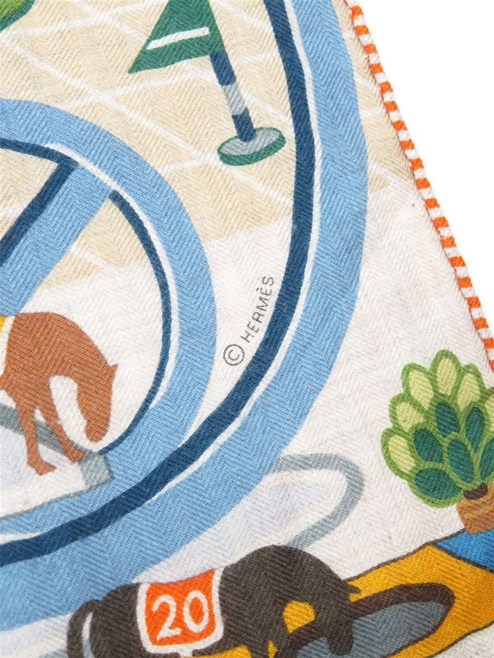 カレジェアン HORSE CLUB カシミヤシルク 大判ショール