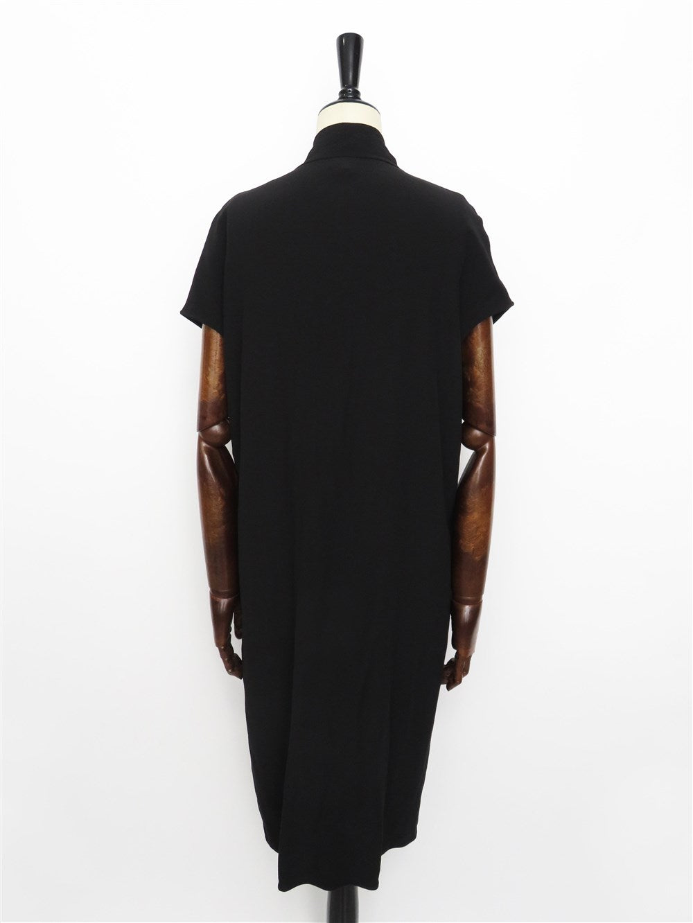 シルク スカーフネック リングディテール ワンピース