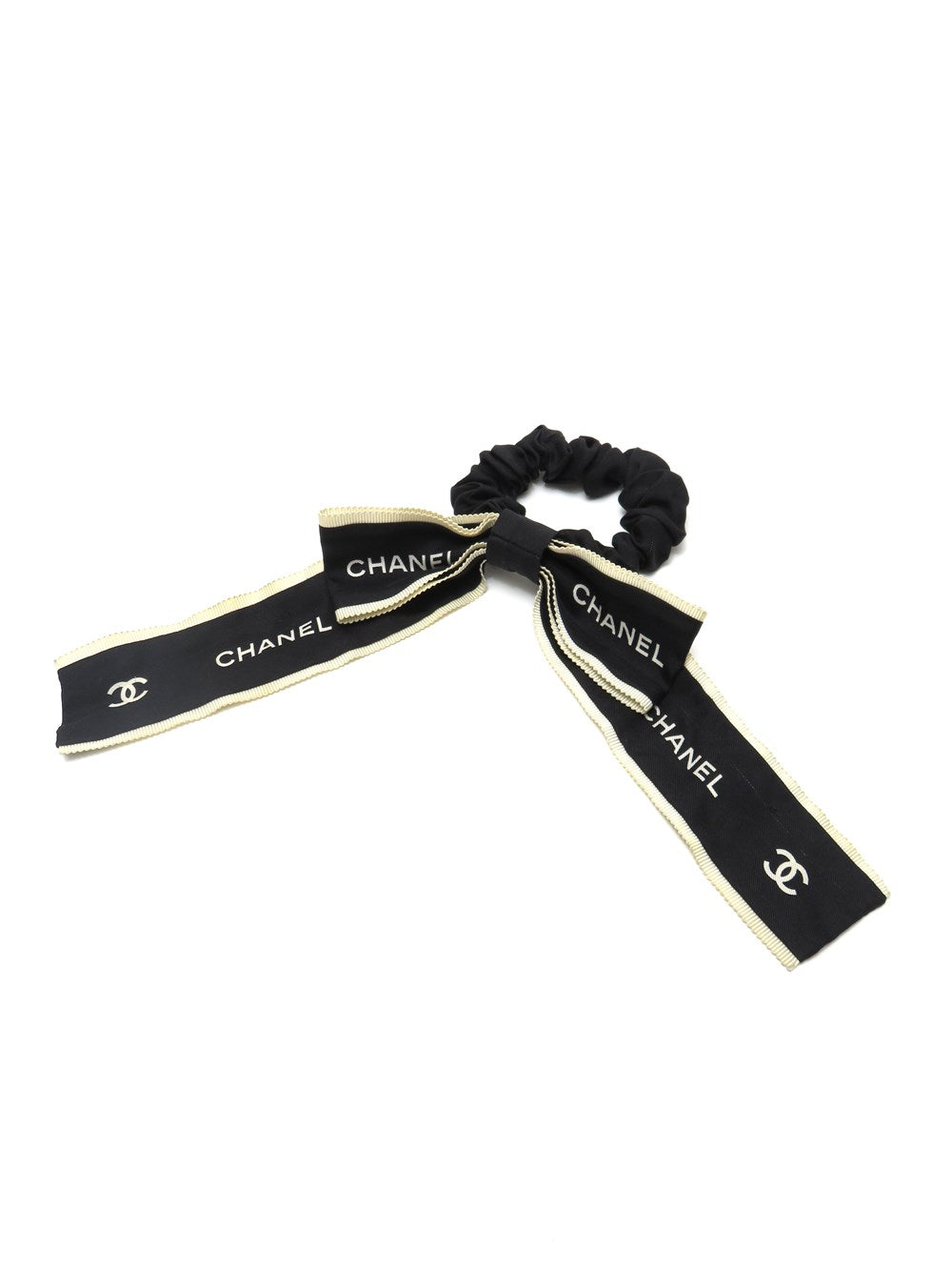 CC シルク リボン シュシュ ヘアアクセサリー