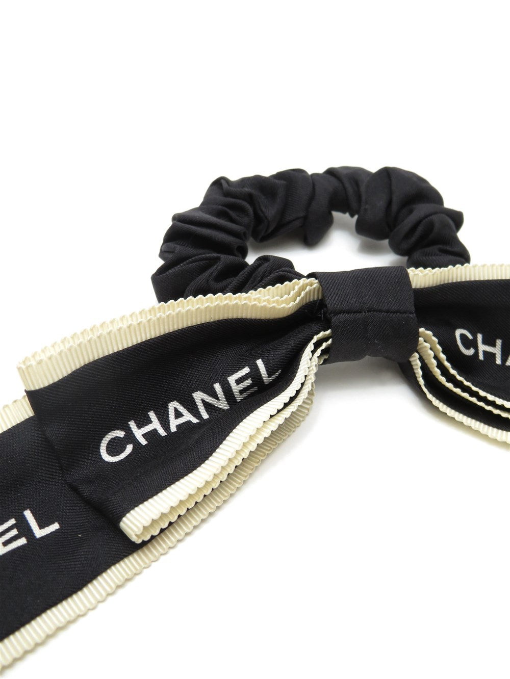 CC シルク リボン シュシュ ヘアアクセサリー